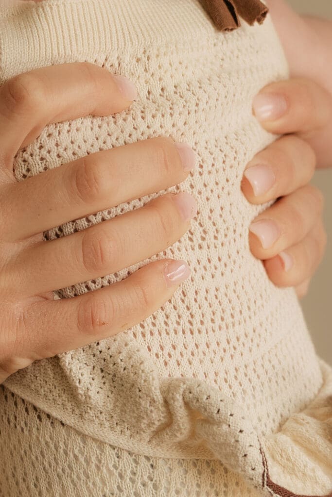 Mother holding baby during a new jersey newborn session